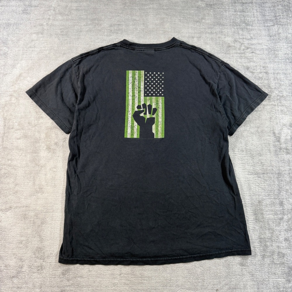 Green Day Shirt Mens Large Black Vintage 2004 Y2K American Idiot Band Grunge - Picture 7 of 12